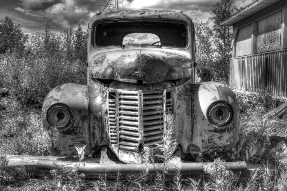 1940s International truck at Destruction Bay, Yukon