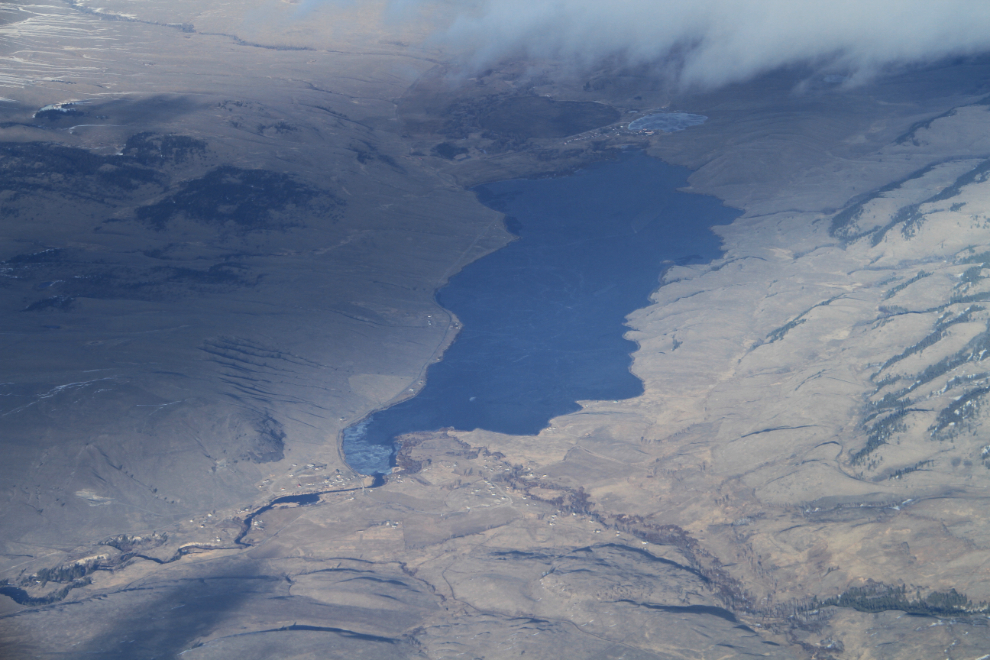 Aerial view of Douglas Lake, BC