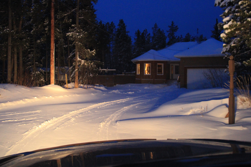 Winter at home in Whitehorse, Yukon