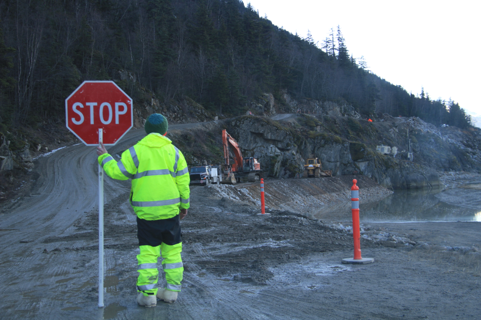 Construction on the Dyea Road, Alaska