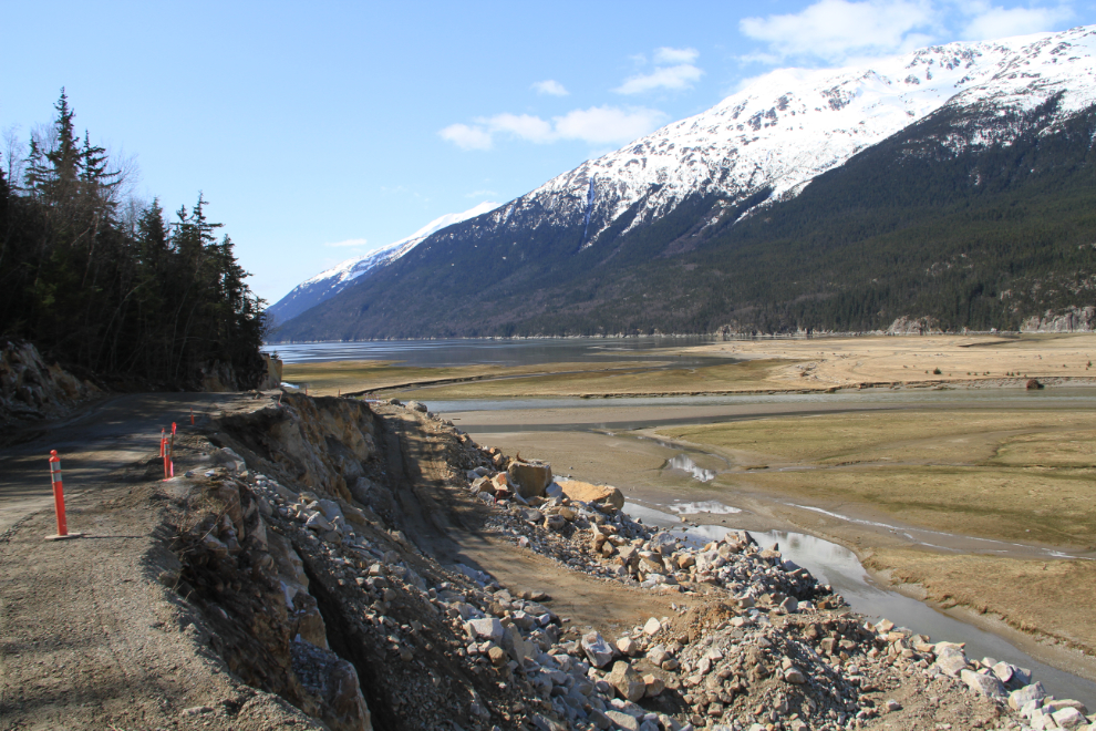 Construction on the Dyea Road near Skagway, Alaska