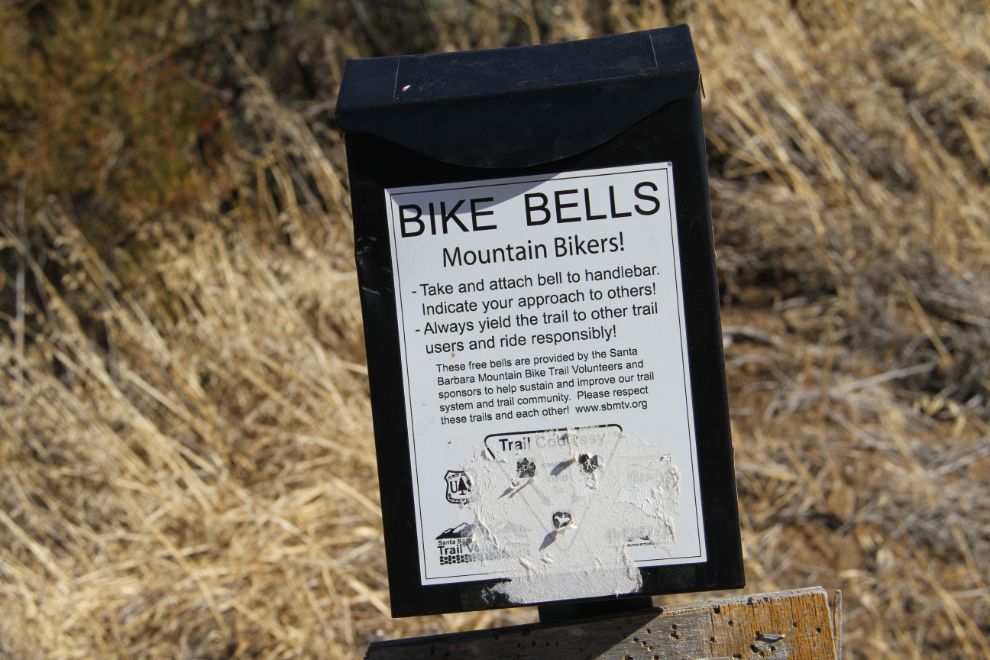 Free bells for bikes - East Camino Cielo Road, California