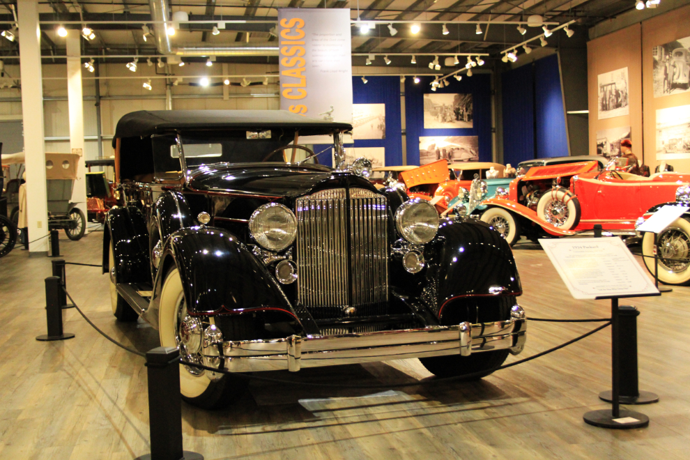 1934 Packard Convertible Touring in the Fountainhead Antique Auto Museum