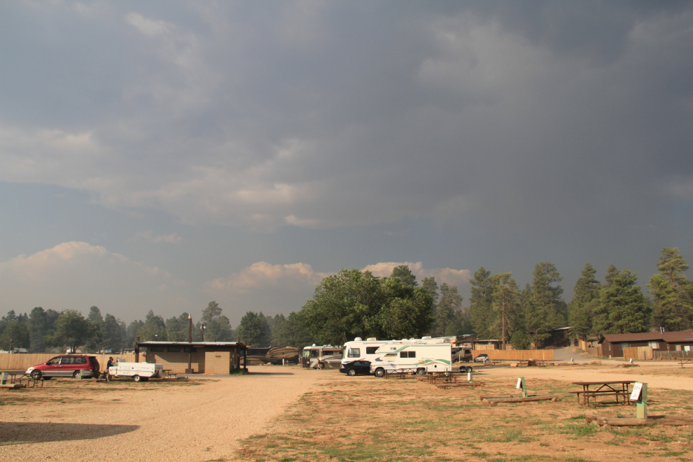 Storm at Grand Canyon Camper Village