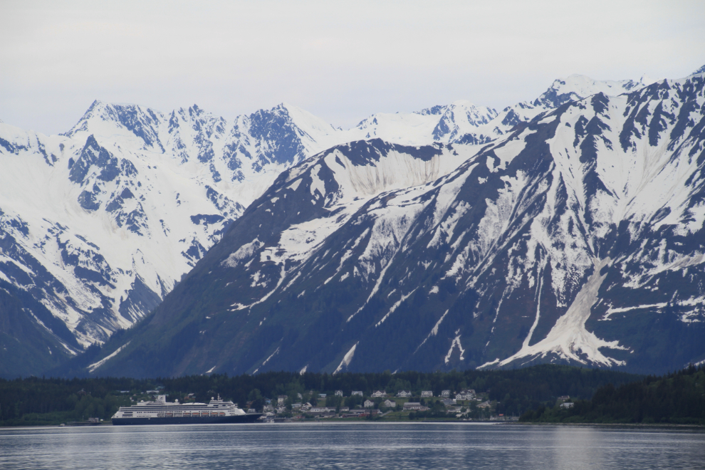 Holland America's Zaandam docked at Haines Alaska