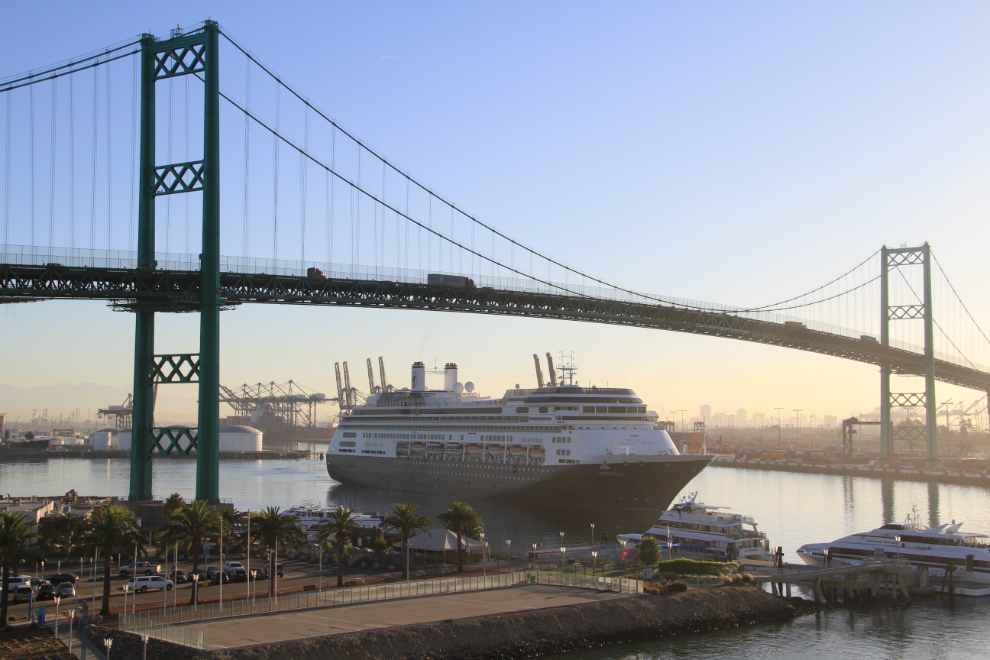 Holland America's Amsterdam at the Port of Los Angeles, California