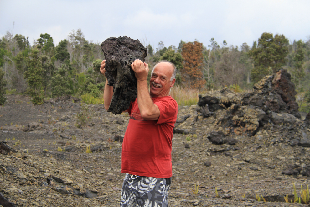Hoisting a large chunk of lava