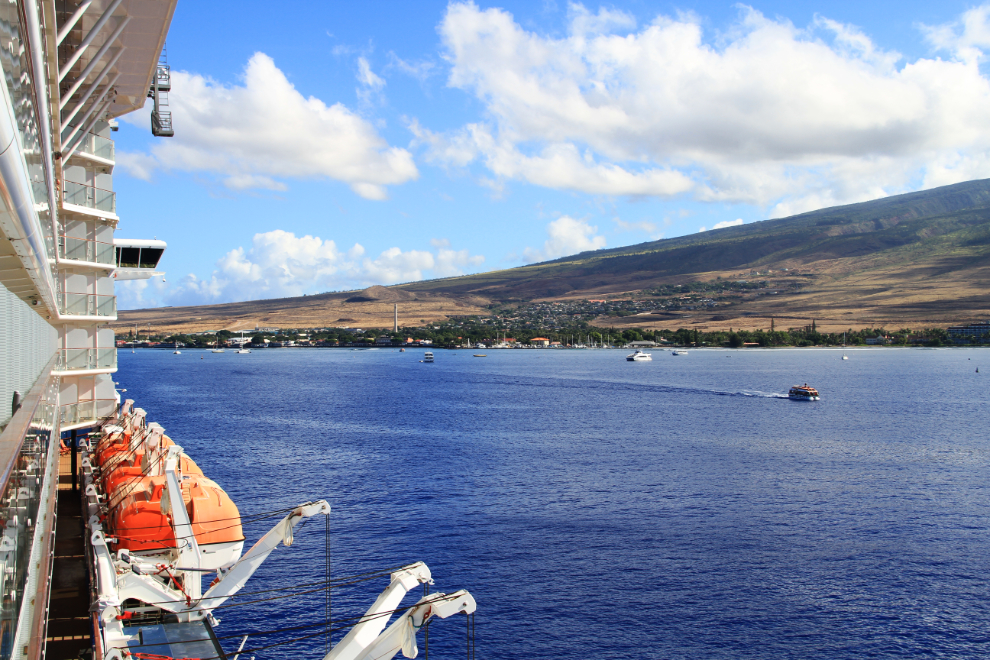 Lahaina as seen from the cruise ship Celebrity Solstice