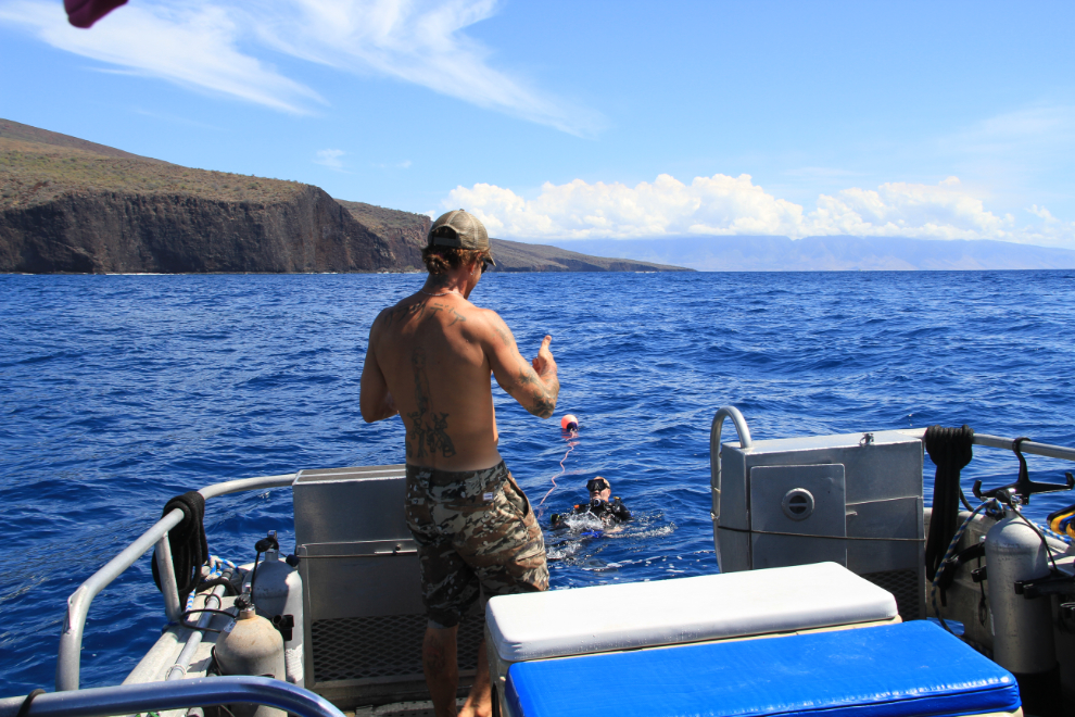 Extended Horizons scuba trip at Lanai, Hawaii 