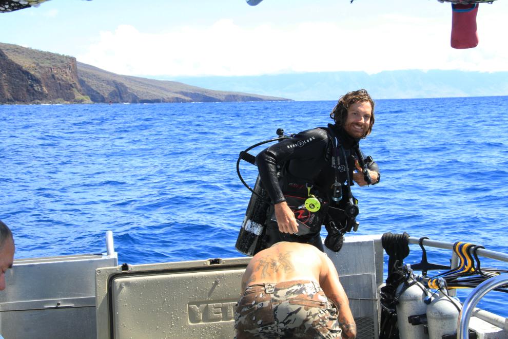Extended Horizons scuba trip at Lanai, Hawaii