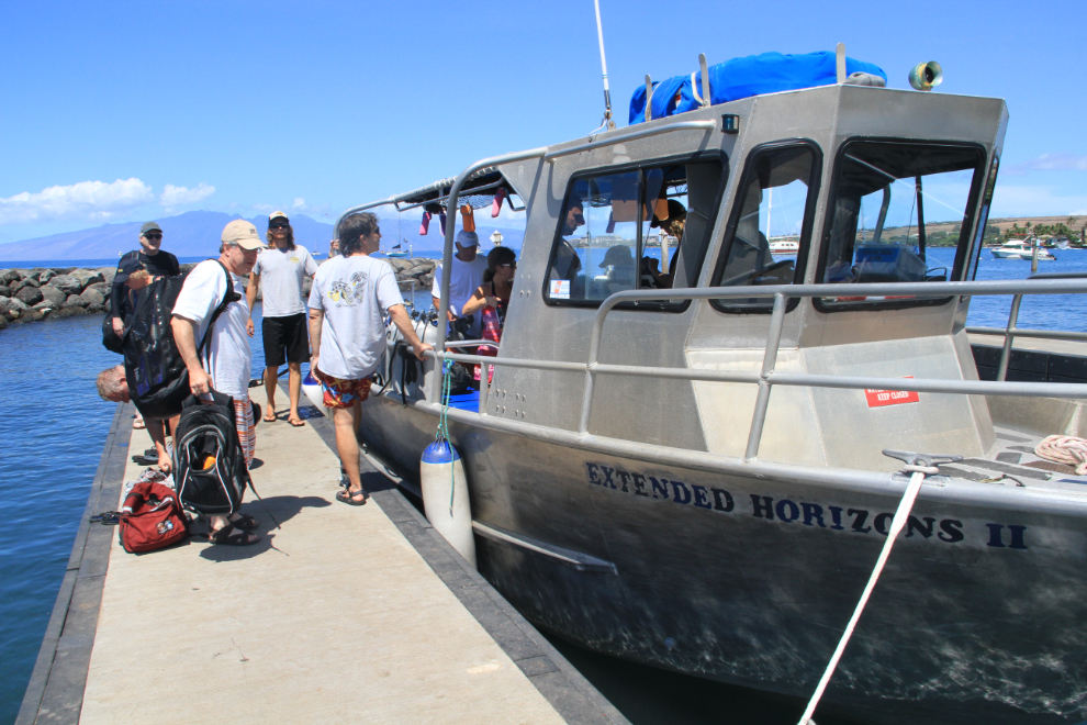 Extended Horizons scuba trip ending at Lahaina, Maui