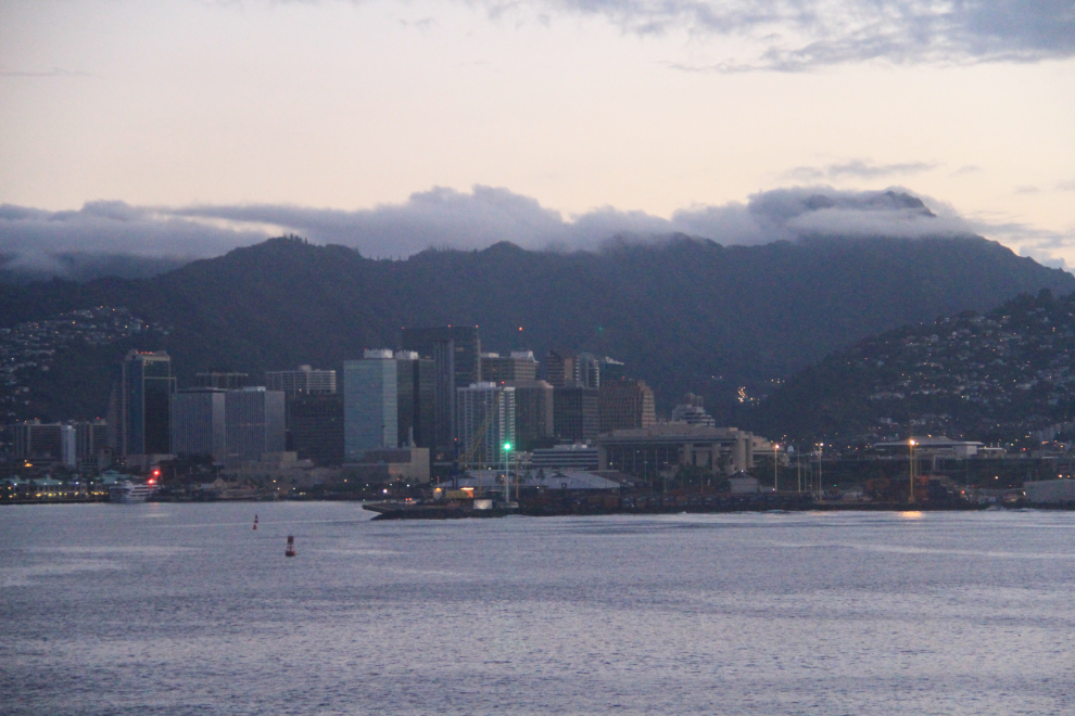 Approaching Honolulu Harbor, Hawai'i