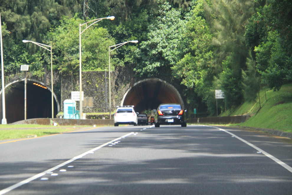 Tunnels on Hawaii Route 61, Oahu
