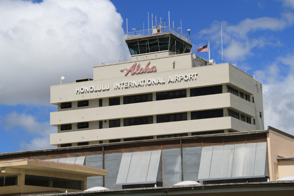 Honolulu airport control tower