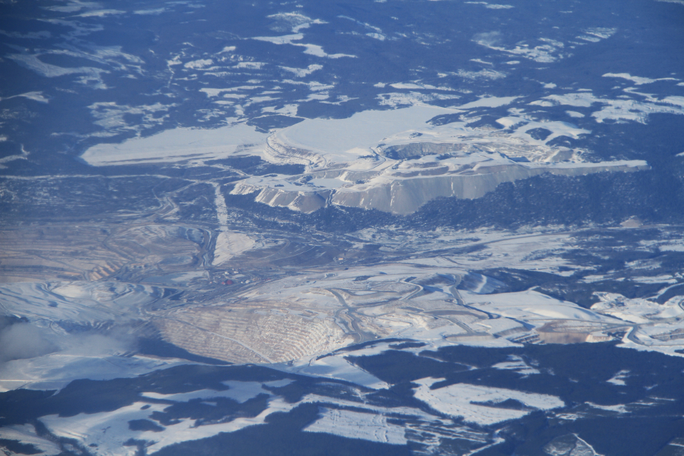 Aerial view of BC's Highland Valley Copper Mine