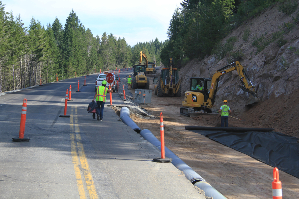 Construction on Idaho Route 20