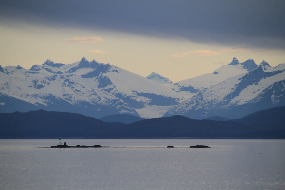 The view as we turned into Icy Strait, Alaska