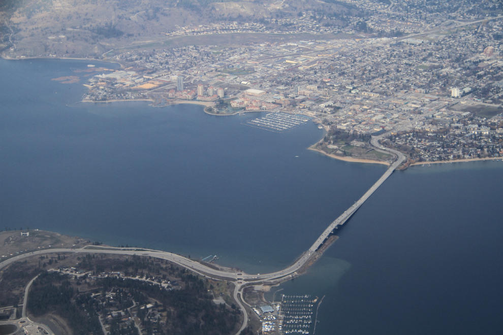 Aerial view of Kelowna, BC