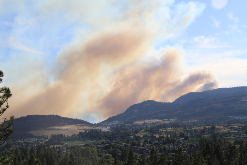 Peachland forest fire - September 9, 2012