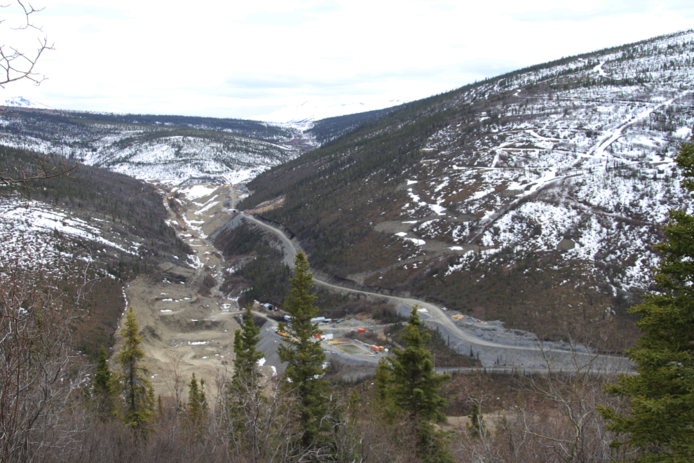 Placer gold mine at Keno City, Yukon