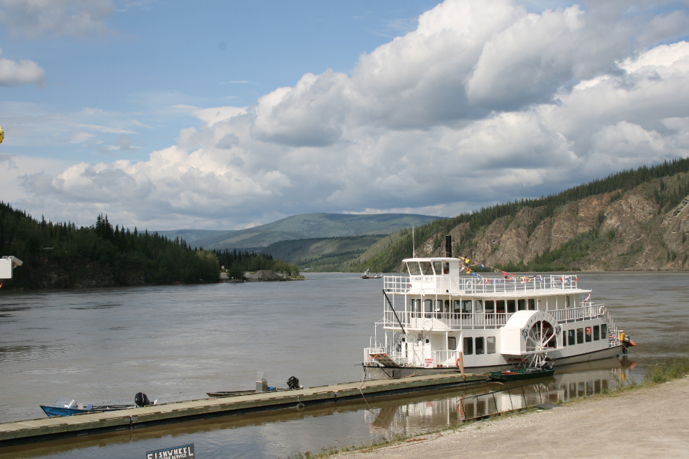 Klondike Spirit, the paddlewheel tour boat at Dawson City, Yukon