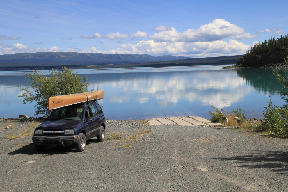 Boat launch on Kluane Lake, Yukon