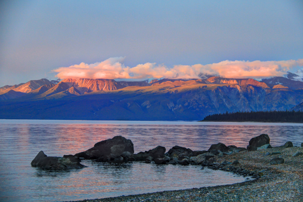 Sunrise at Kluane Lake, Yukon