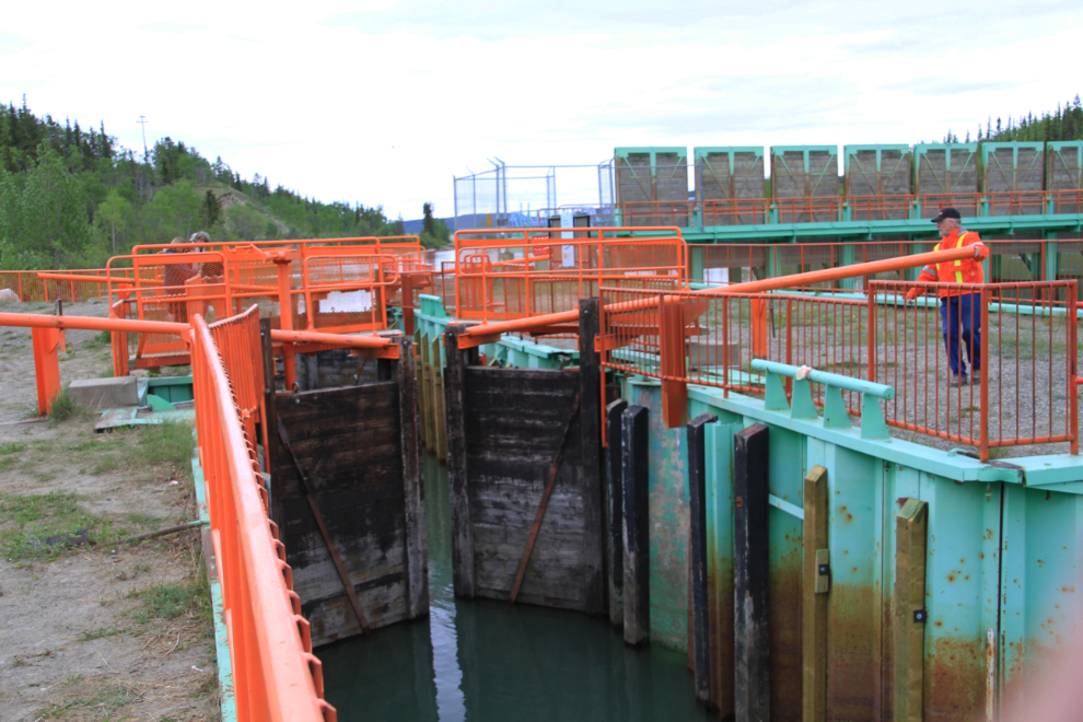 Boat locks at the Marsh Lake Control Structure