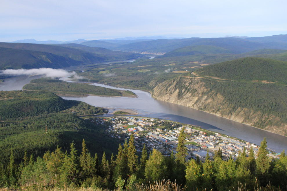 The view from the Midnight Dome at Dawson City, Yukon
