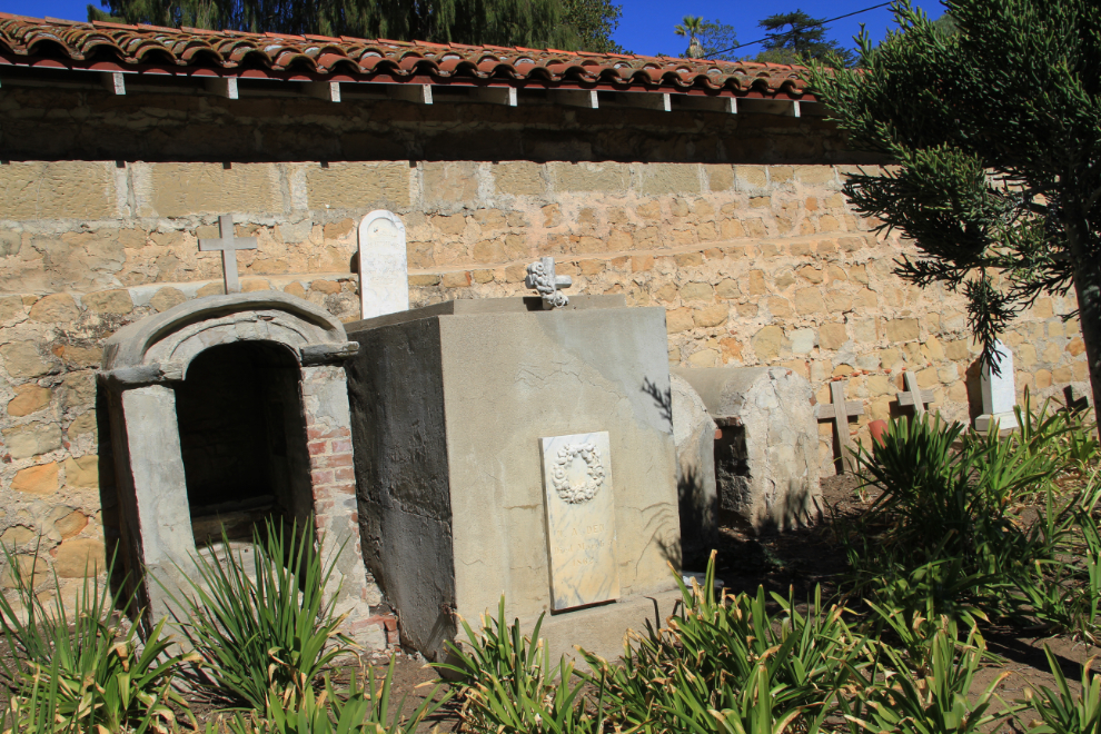 The cemetery at Mission Santa Barbara, California