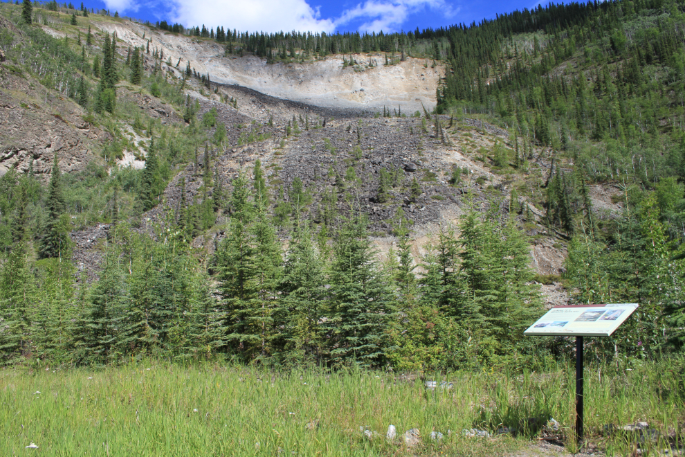 Moosehide Slide at Dawson City, Yukon