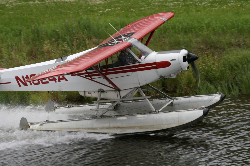 Bush plane demonstration on the Chena River at Fairbanks