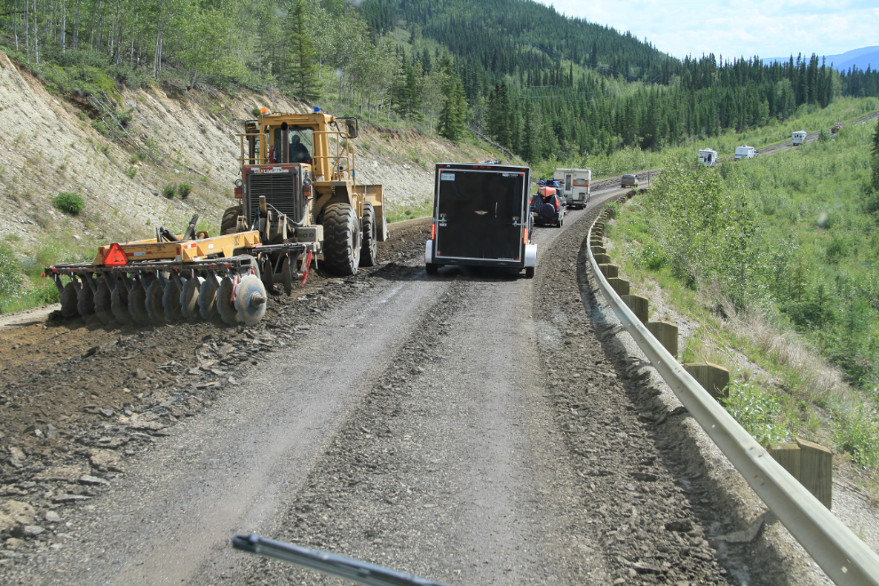Construction on the North Klondike Highway