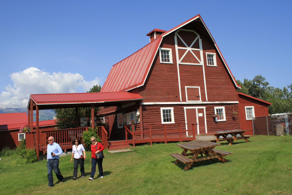 Matanuska Colony barn at the musk ox farm near Palmer, Alaska
