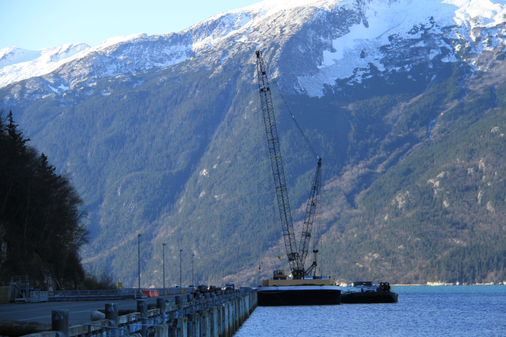 Crane at the WP&YR Railway Dock in Skagway