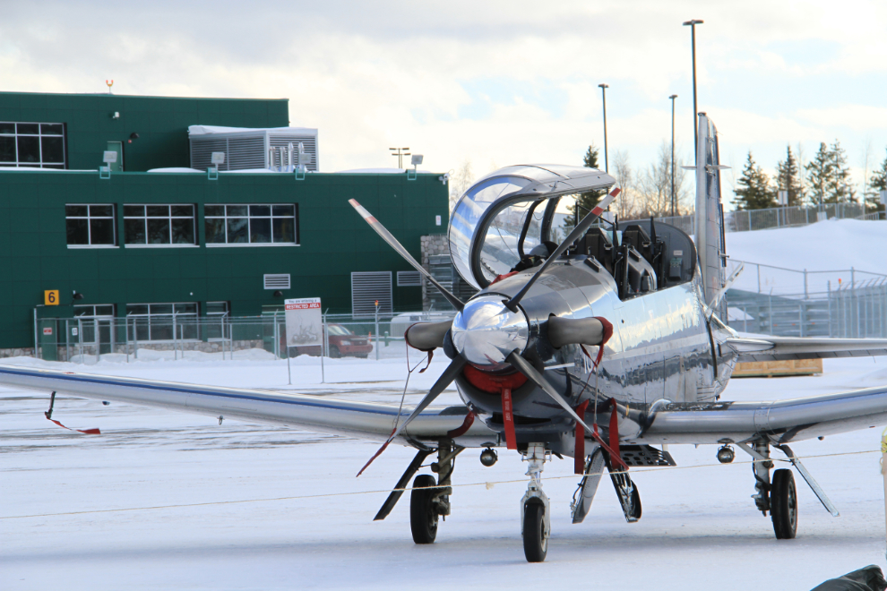 RCAF CT-156 Harvard II trainer at Yukon Sourdough Rendezvous 2013
