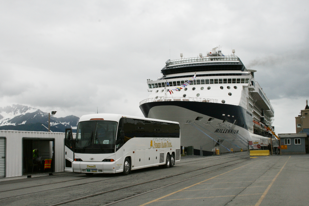 The cruise ship dock at Seward, Alaska