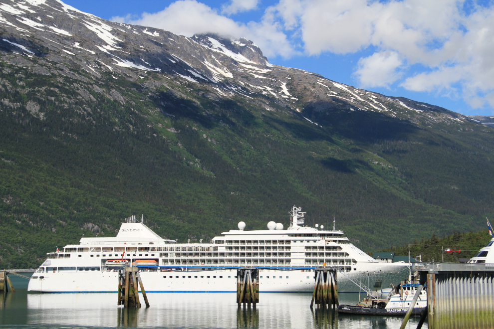 The small, ultra-luxury cruise ship, Silver Shadow.