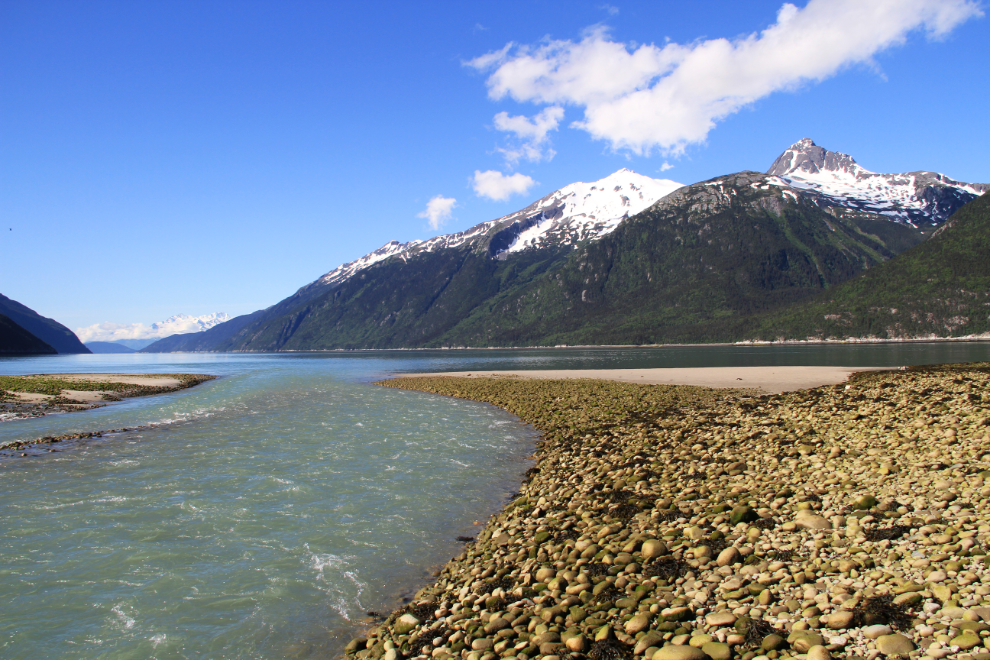 Taiya Inlet from the mouth of the Skagway River