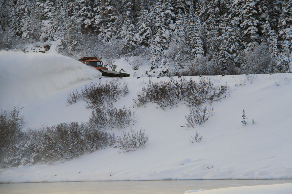 Snowplow on the South Klondike Highway