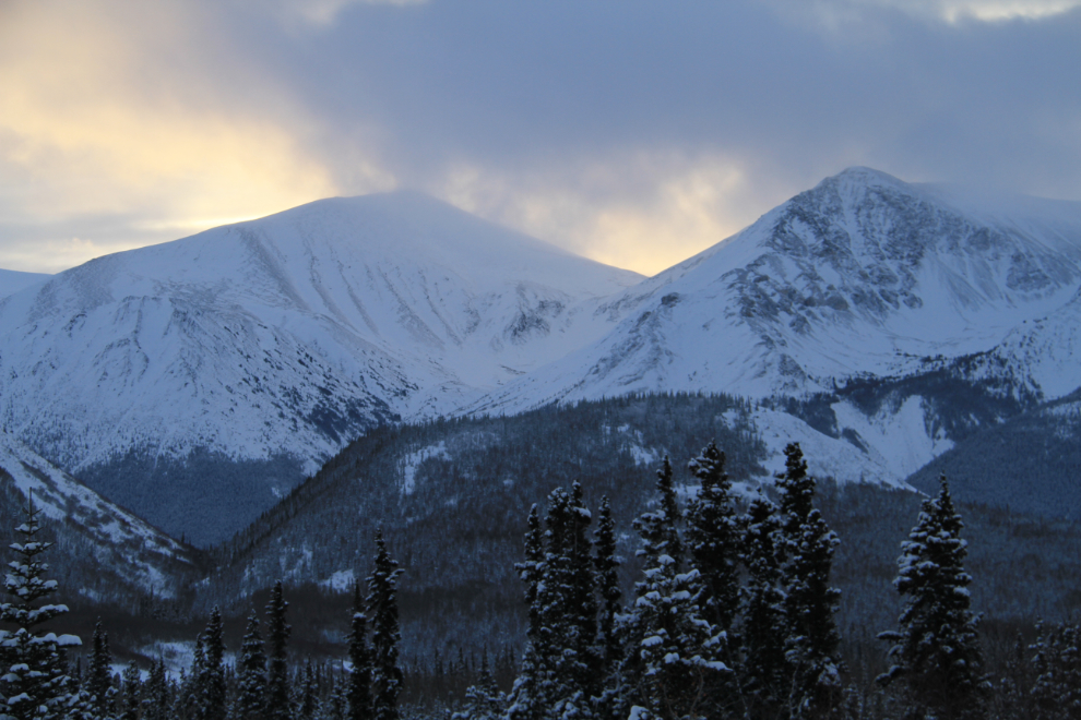 Snowy peaks along the South Klondike Highway, Yukon