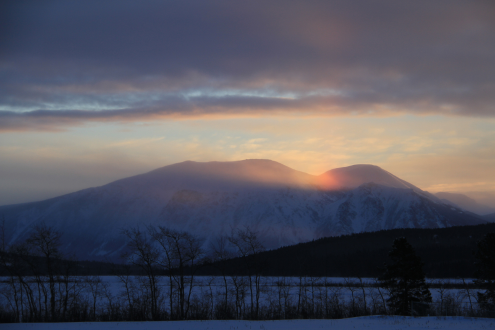 A sundog at Carcross, Yukon