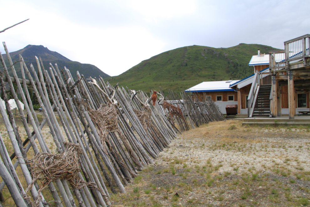 Caribou fence at the Tombstone Park Interpretive Centre, Yukon