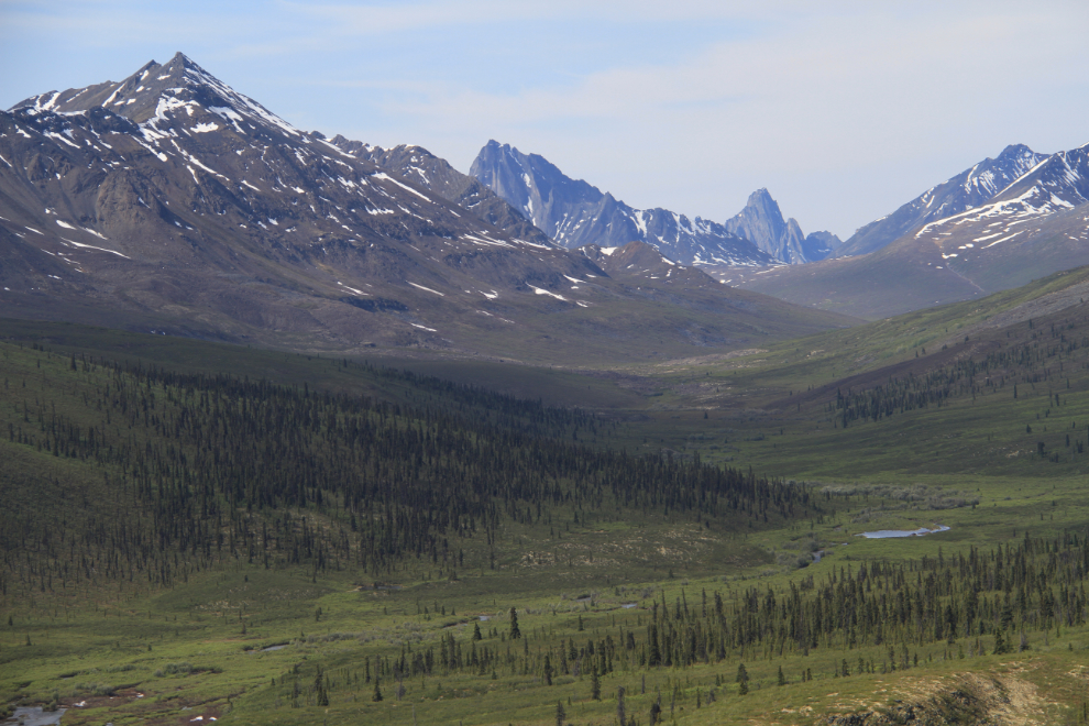 Tombstone Mountain from the viewpoint on the Dempster Highway