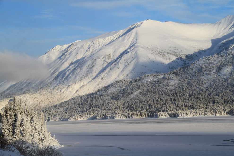 Tutshi Lake in the winter