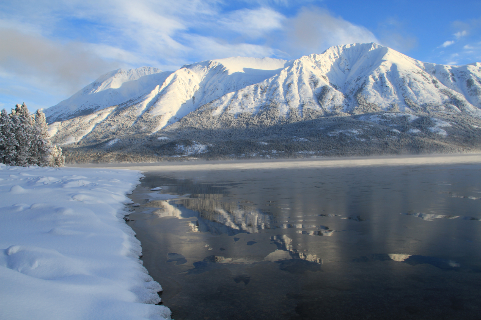 Tutshi Lake, BC, in the winter