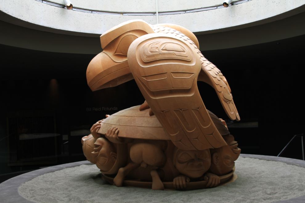Bill Reid's best-known sculpture, The Raven and the First Men