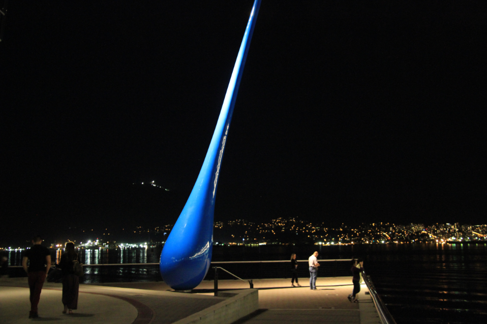The Drop sculpture in Vancouver, BC