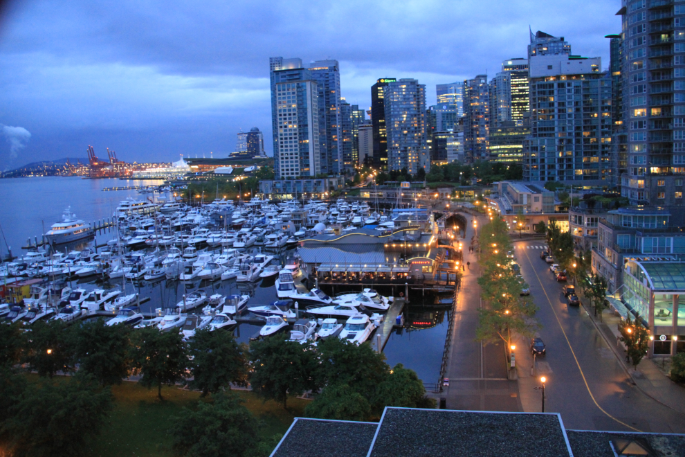 View from the 9th floor of the Westin Bayshore