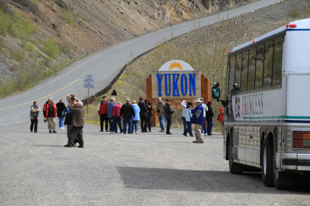 'Welcome to the Yukon' sign